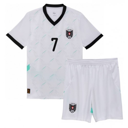 Austrija Marko Arnautovic #7 Gostujuci Dres za Dječji EP 2024 Kratak Rukavima (+ kratke hlače)